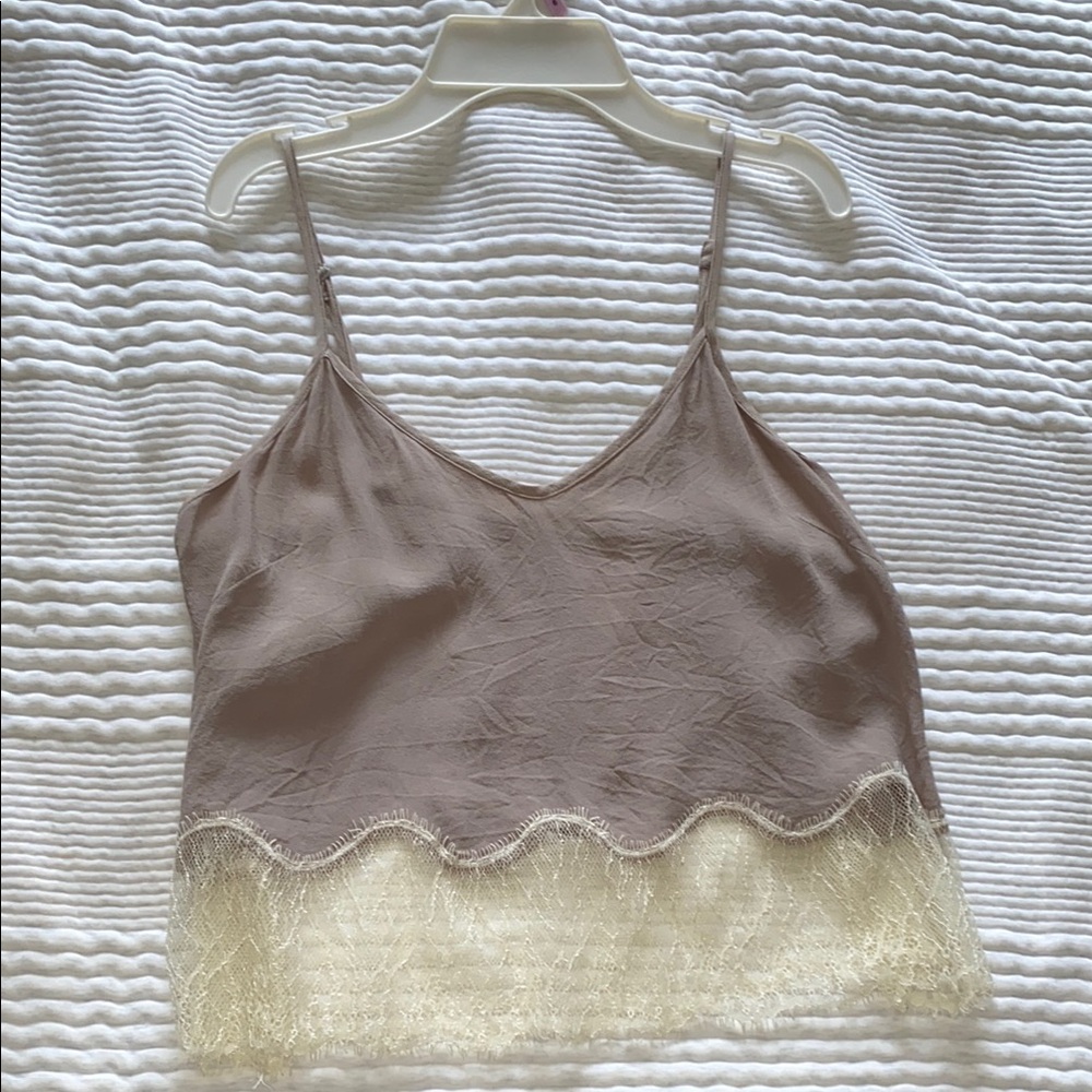 Wilfred Mauve Lace-Trim Camisole